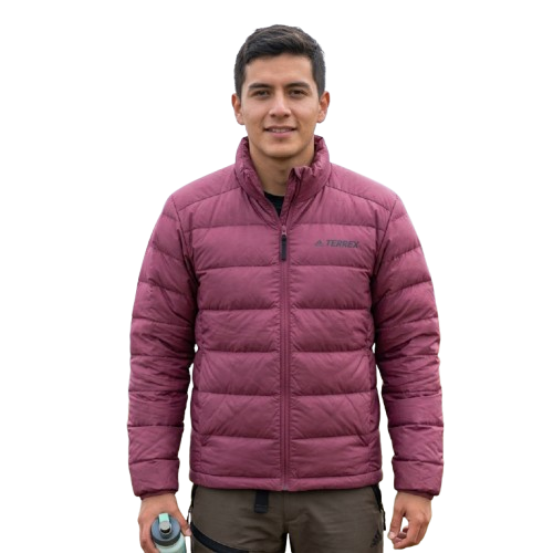 Campera Pluma Campera Adidas concha de vino