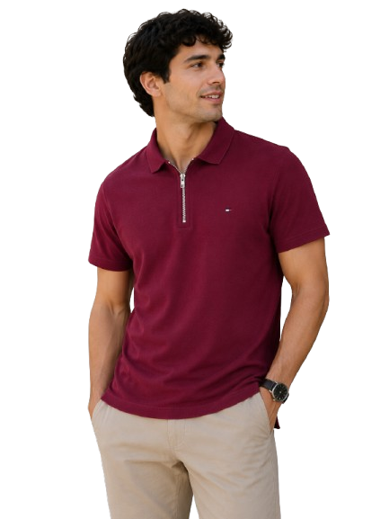 Playera tipo polo Tommy Hilfiger rojo S/P