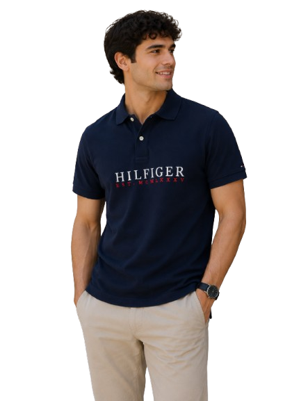 Camisa polo negra de Tommy Hilfiger negro S/P