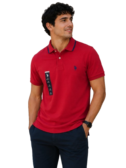 polera de piqué U.S. Polo Assn rojo S