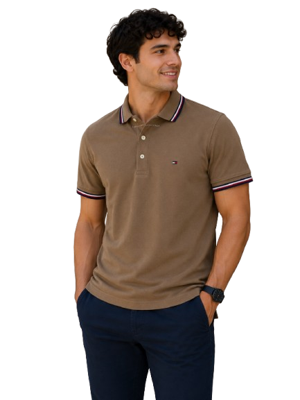 CAMISA POLO TOMMY HILFIGER XM03527 CAFE