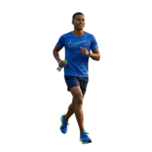 Camisetas para Running de Hombre Nike celeste