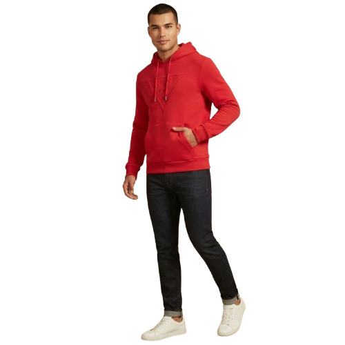 Marca BUZO GUESS ROJO RUGBY