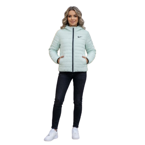 CHOMPA NIKE CELESTE blanco 3T